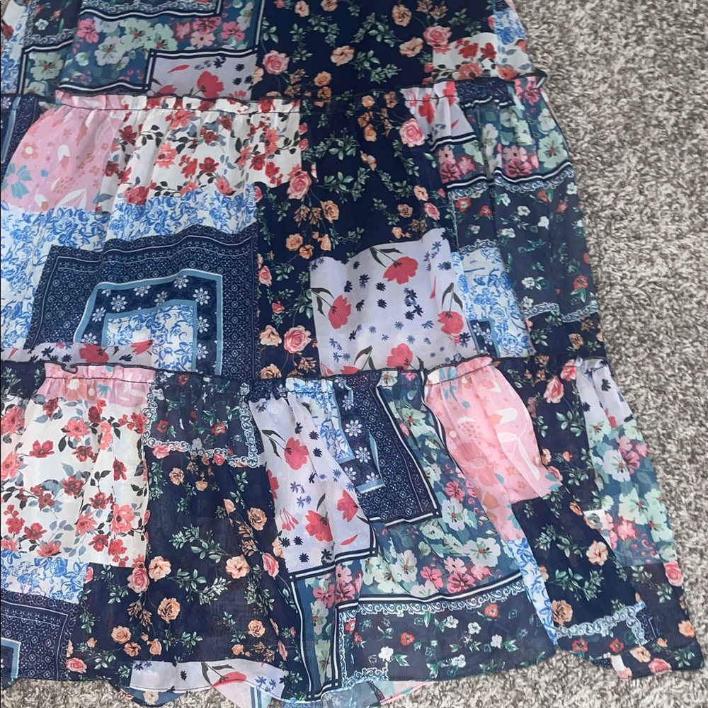 Coco + Carmen Multicolor Patchwork Maxi Skirt - image 4